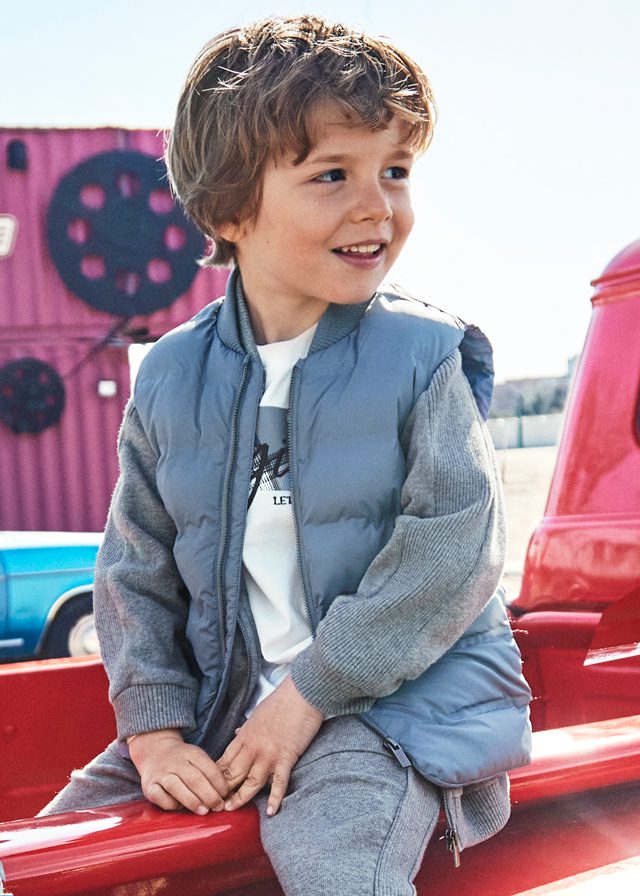 Mayoral Boys Cloud Blue Bodywarmer Gilet | New In