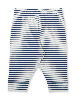 Kite Clothing Baby Stripy Leggings Navy & White | SALE