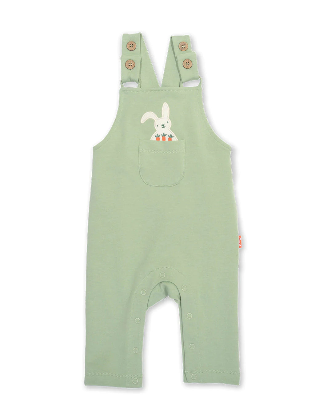 Kite Clothing  Baby Bun Sage Green  Bunny Easter Dungarees | 50% OFF | SALE