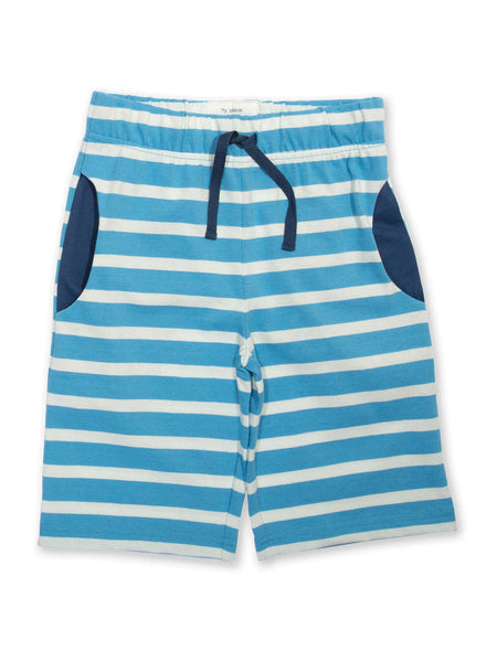 Kite Clothing Boys Blue Stripy Corfe Shorts | Sale 50% off