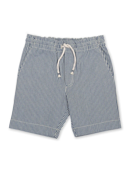 Kite Clothing Boys Smart Navy Striped Ticking Shorts| SALE