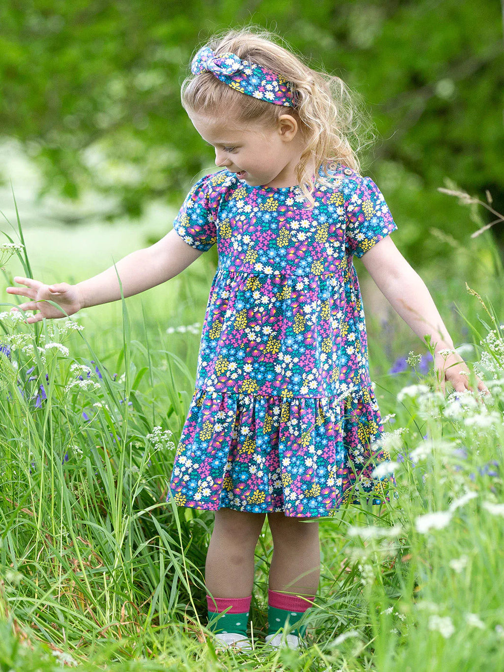 Kite Clothing Girls Flower Patch Floral Patch Dress | New Season | SALE