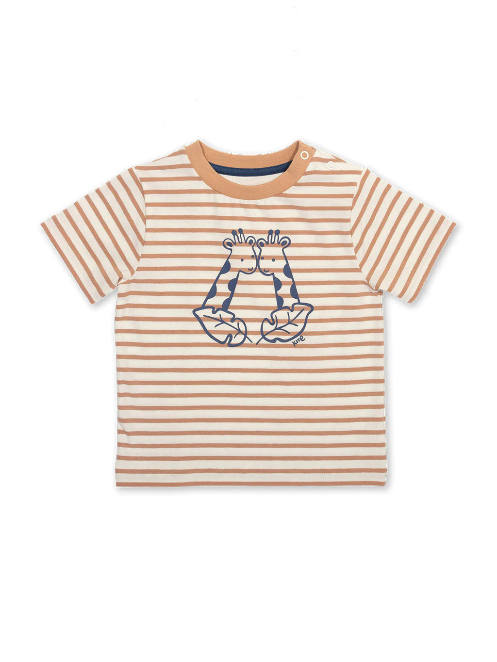 Kite Clothing Boys Beige Stripy Friendship t-shirt | SALE