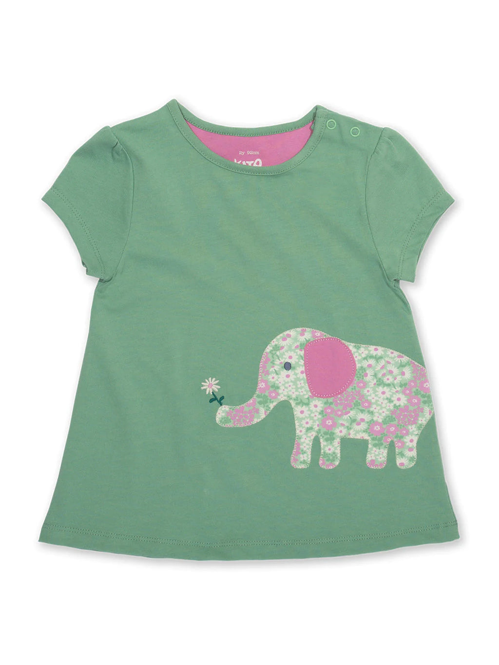 Kite Clothing Girls Tunic Short Sleeved Elephant Top Kind Elephant | New Season | Sale