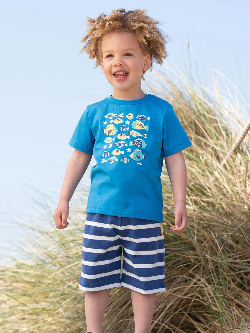 Kite Clothing Boys Funky Fish Blue T-shirt | New Season | SALE