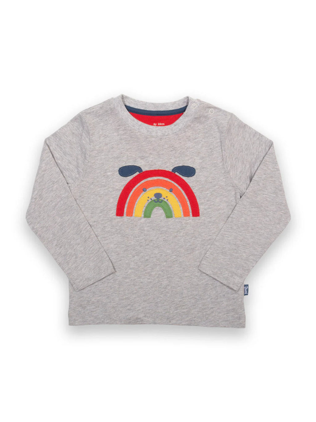 Kite Clothing Grey Long Sleeved Rainbow Pup T-shirt | New Season