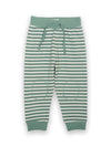 Kite Clothing Stripy Sage Green and White Joggers | New Season