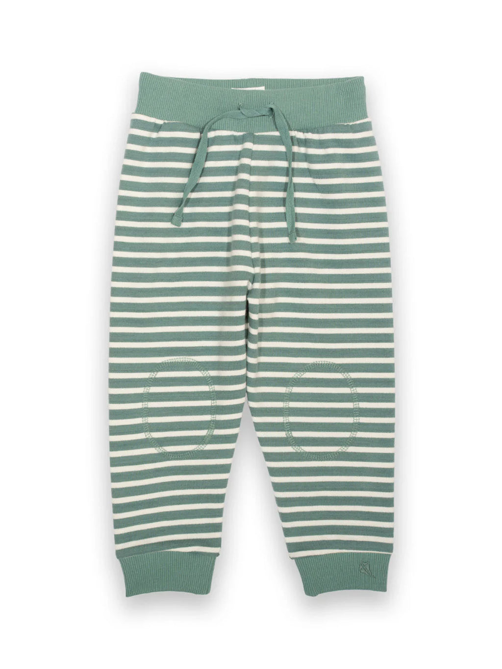 Kite Clothing Stripy Sage Green and White Joggers | New Season