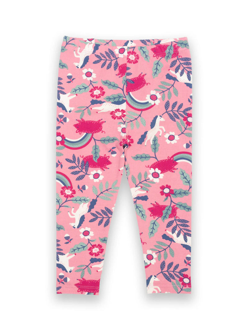 Kite Clothing Girls Pink Horse Pig Pannage Leggings | New Season