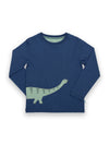 Kite Clothing Boys Navy Dippy Dino Long Sleeved T-shirt | SALE