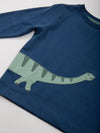 Kite Clothing Boys Navy Dippy Dino Long Sleeved T-shirt | SALE