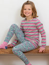 Kite Girls Long Sleeved Berry Blush Striped Top | New Season