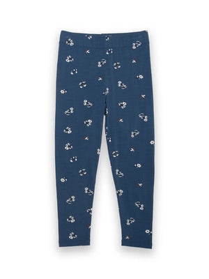 Kite Clothing Girls Forage Floral Navy Leggings | New Season