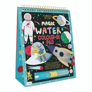 Floss and Rock Magic Colour Changing Watercard Easel and Pen- Space Themed