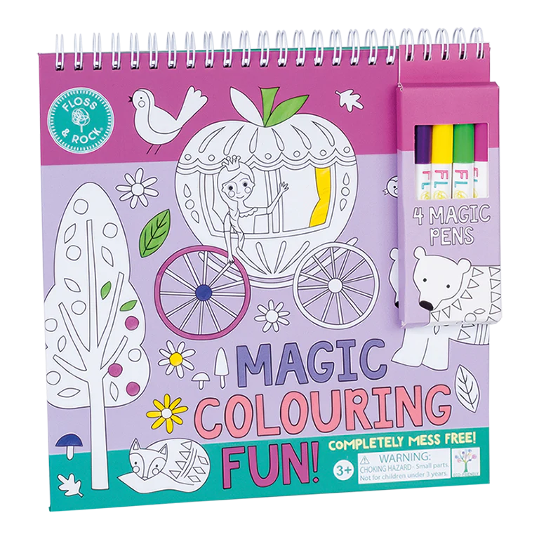 Floss and Rock Magic Colouring in Book Children's - Fairy Tale Theme