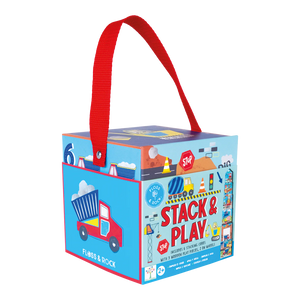 Floss and Rock Children's Stack and Play Game - Construction Theme