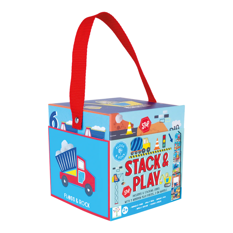 Floss and Rock Children's Stack and Play Game - Construction Theme