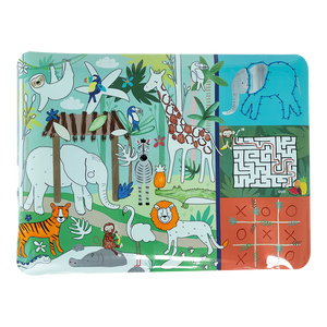 Floss and Rock Colouring Fun & Games Mat - Kids Toys - Jungle Theme