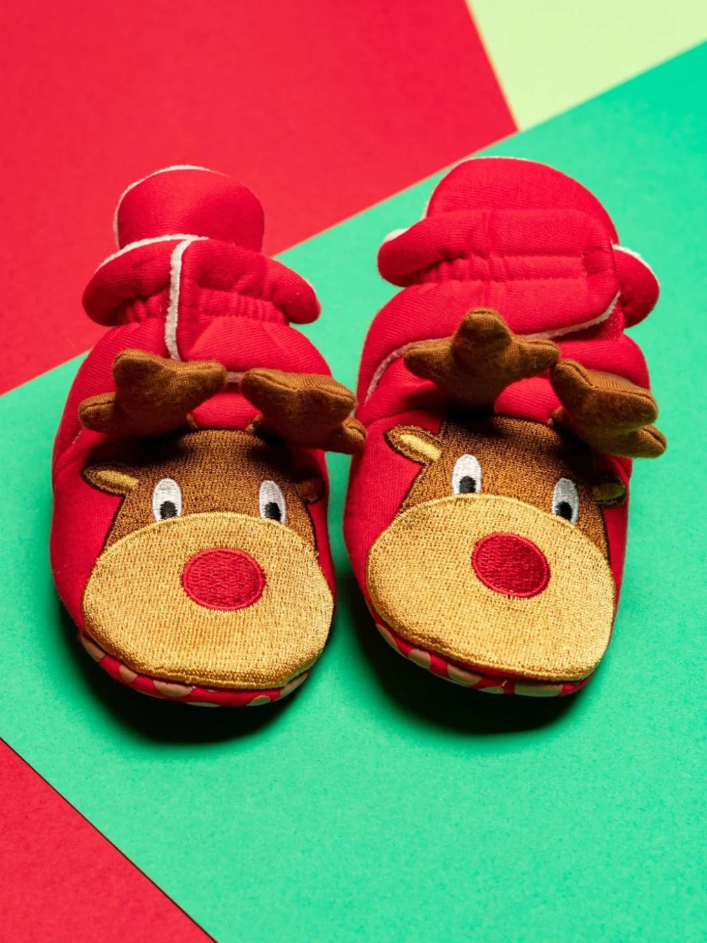 Blade & Rose Festive Booties Rudolph Reindeer Kids Slippers