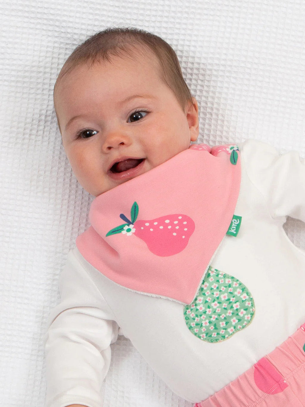 Kite Clothing Baby Pink Pear-fect Bib