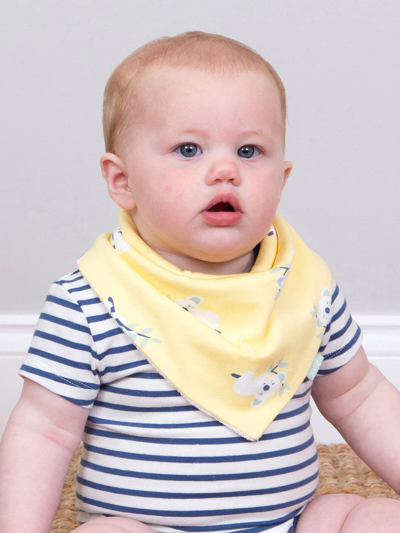 Kite Clothing Koala Time Yellow Baby Bib