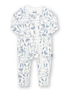 Kite Clothing Bunnyhop Baby White Easter Sleepsuit