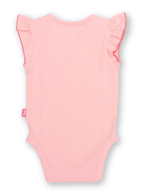 Kite Clothing Baby Girls Pink Frilly Sleeves Bodysuit