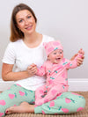 Kite Clothing Baby Girls Pear-fect Pink Sleepsuit