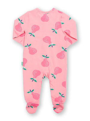 Kite Clothing Baby Girls Pear-fect Pink Sleepsuit