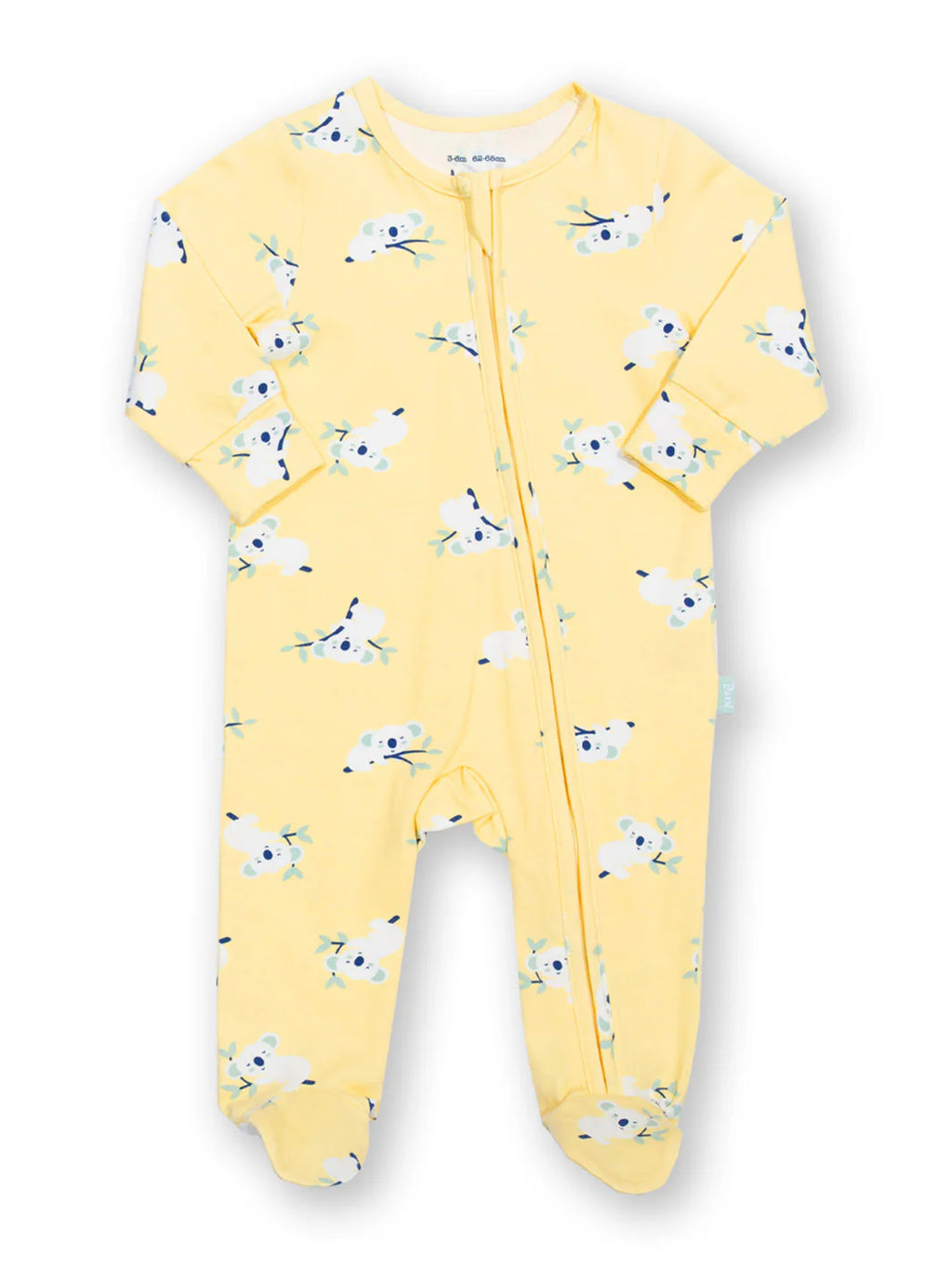 Kite Clothing Koala Time Yellow Baby Sleepsuit