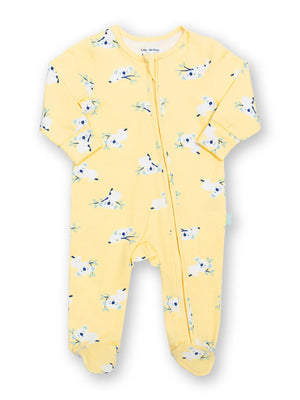 Kite Clothing Koala Time Yellow Baby Sleepsuit