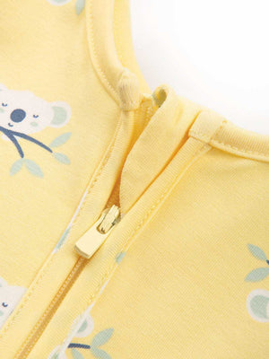 Kite Clothing Koala Time Yellow Baby Sleepsuit