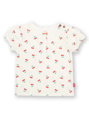 Kite Clothing Girls White Cherry T-shirt