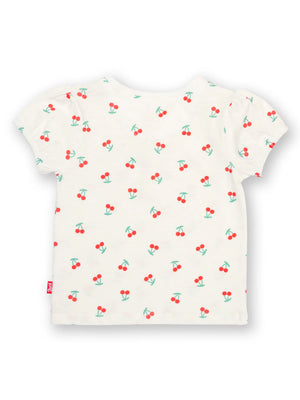 Kite Clothing Girls White Cherry T-shirt