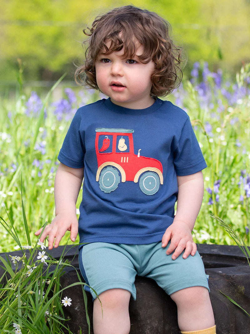 Kite Clothing Kids Navy Tractor T-shirt