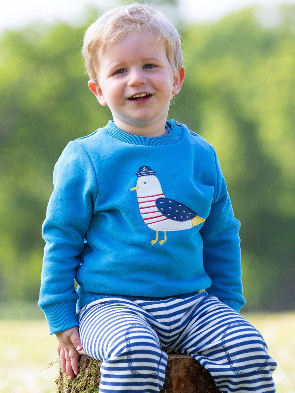 Kite Clothing Captin Gull Blue Sweatshirt