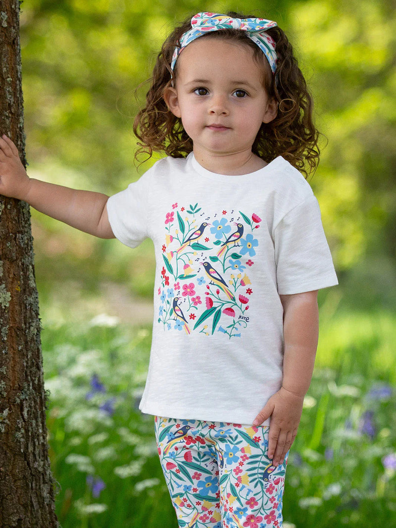 Kite Clothing Girls Songbird White T-shirt