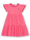 Kite Clothing Girls Pink Waterfall Cherry Embroidery Dress