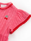 Kite Clothing Girls Pink Waterfall Cherry Embroidery Dress