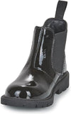 Geox Girls J Shaylax Black Ankle Boots Patent School Boots | Back To School