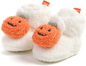 Halloween Pumpkin  Orange or White Baby Booties