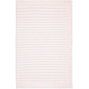 Emile Et Rose Pale Pink Knitted Baby Blanket