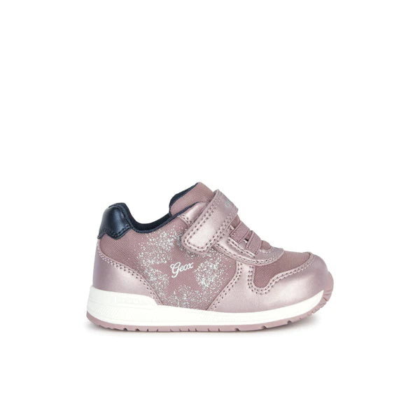 Geox Girls Pink Trainers B Rishon Shoes | SALE