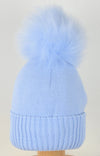 Pex Baby Boys Pom Pom Woolly Bobble Knitted Baby Hat