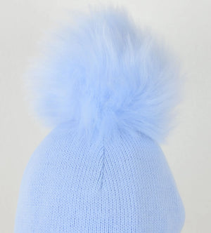 Pex Baby Boys Pom Pom Woolly Bobble Knitted Baby Hat