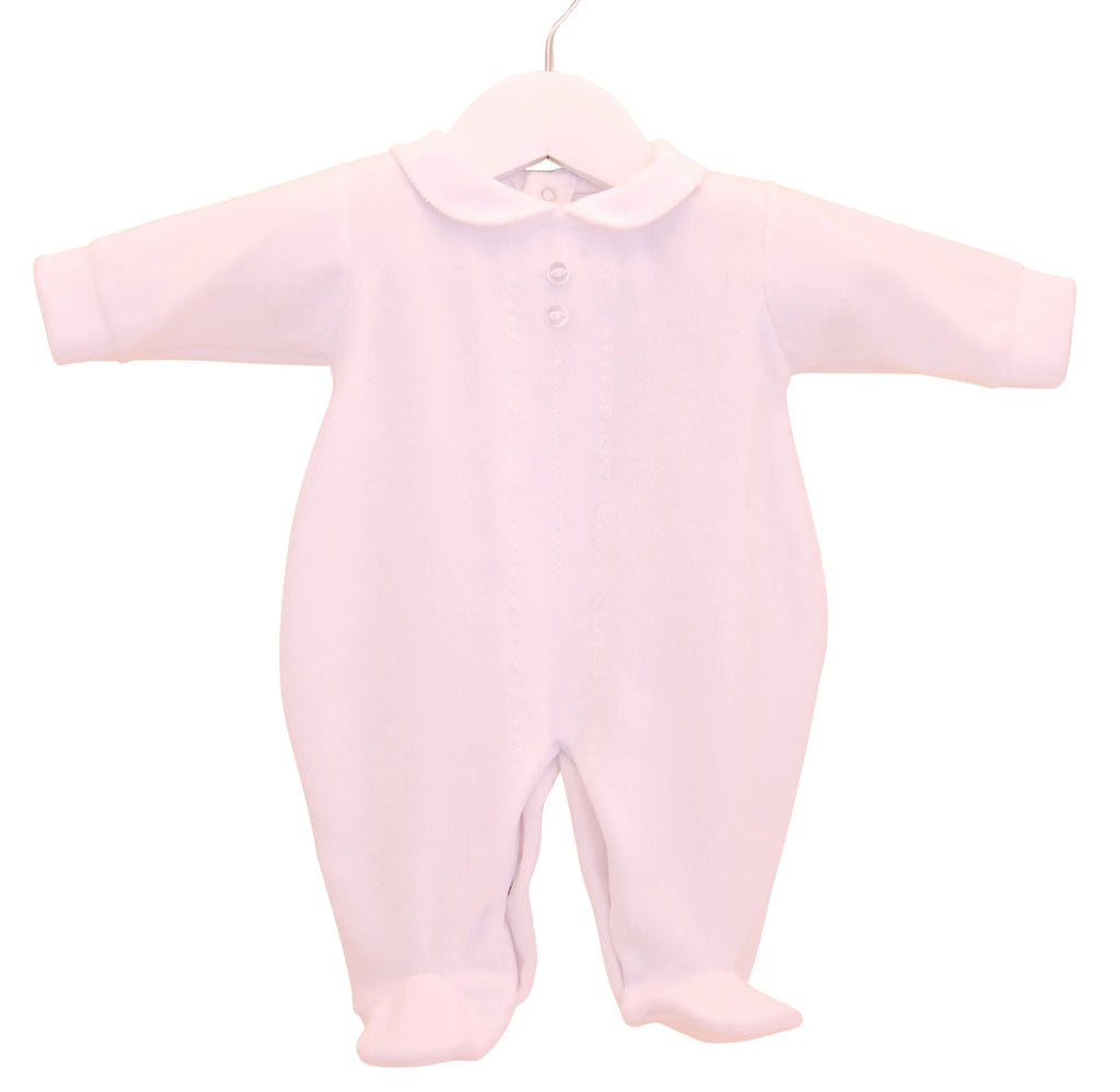 Pex Unisex Baby Classic White Velour