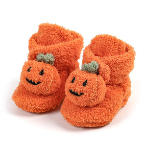 Halloween Pumpkin  Orange or White Baby Booties