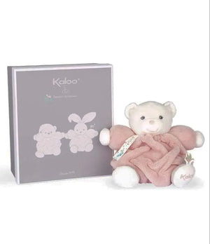 Kaloo Plume Chubby Powder Pink Bear Soft Teddy