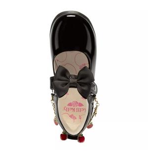Lelli Kelly Apple Charm Black Patent Girls School Shoes Fior Di Mela | LK8729