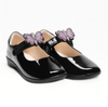 Lelli Kelly Luna 2 With Detachable Butterfly School Shoe F &  G Fitting - Black Patent